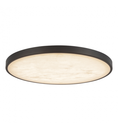 FM653015MBAR-Evelyn 15-in Black dimmable LED Flush Mount
