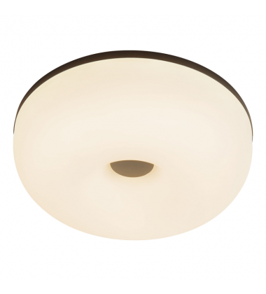 FM69012-BK/OP-Jada 12-in Black dimmable LED Flush Mount