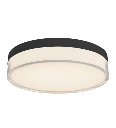 FM7-251-BK-Quara 7-in Black dimmable LED Flush Mount