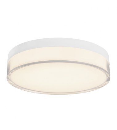 FM7-251-WH-Quara 7-in White dimmable LED Flush Mount