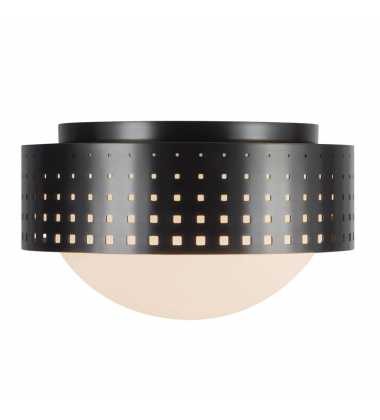 FM70810-UB-Astoria 10-in Black Flush Mount