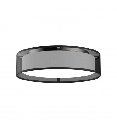 FM7916-BOR-5CCT-Dalton 16-in Black Organza LED Flush Mount  FM7916-BOR-5CCT-Dalton 16-in Black Organza LED Flush Mount