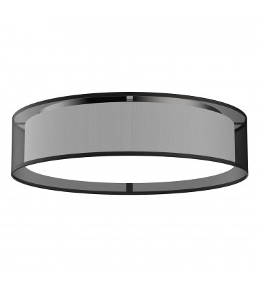  FM7920-BOR-Dalton 20-in Black Organza LED Flush Mount