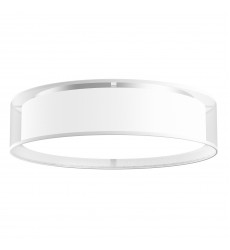  FM7920-WOR-5CCT-Dalton 20-in White Organza LED Flush Mount