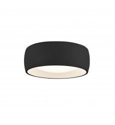  FM82104-BK-Savile 4-in Black LED Flush Mount