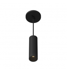 LD2-PD08W10-3036-BK-UNV-010-Lorna 8-in (2-in Dia.) 36 Degree Optic Black LED Pendant
