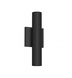 LD2-UD12W20-3036-BK-UNV-010-Lorna 12-in (2-in Dia.) 36 Degree Optic Black LED Wall Sconce Up/Down Light LD2-UD12W20-3036-BK-UNV-010-Lorna 12-in (2-in Dia.) 36 Degree Optic Black LED Wall Sconce Up/Down Light
