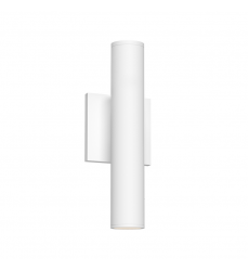 LD2-UD12W20-3036-WH-UNV-010-Lorna 12-in (2-in Dia.) 36 Degree Optic White LED Wall Sconce Up/Down Light LD2-UD12W20-3036-WH-UNV-010-Lorna 12-in (2-in Dia.) 36 Degree Optic White LED Wall Sconce Up/Down Light