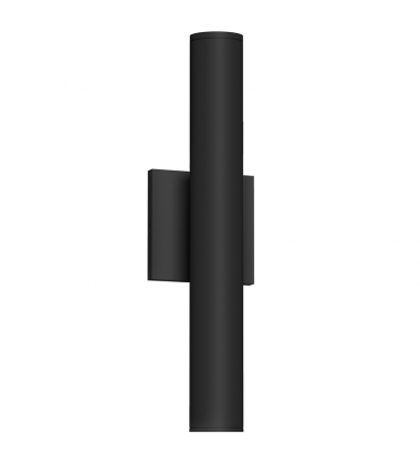 LD2-UD16W24-3036-BK-UNV-010-Lorna 16-in (2-in Dia.) 36 Degree Optic Black LED Wall Sconce Up/Down Light LD2-UD16W24-3036-BK-UNV-010-Lorna 16-in (2-in Dia.) 36 Degree Optic Black LED Wall Sconce Up/Down Light