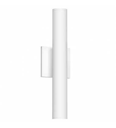 LD2-UD16W24-3036-WH-UNV-010-Lorna 16-in (2-in Dia.) 36 Degree Optic White LED Wall Sconce Up/Down Light LD2-UD16W24-3036-WH-UNV-010-Lorna 16-in (2-in Dia.) 36 Degree Optic White LED Wall Sconce Up/Down Light