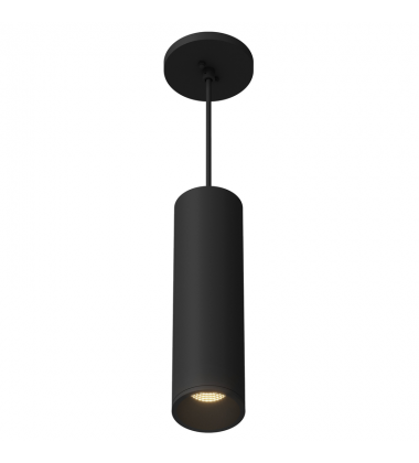 LD3-PD12W18-3036-BK-UNV-010-Lorna 12-in (3-in Dia.) 36 Degree Optic Black LED Pendant
