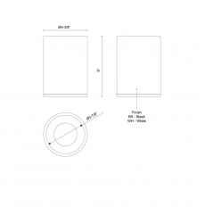 LD4-FM06W18-3024-BK-UNV-010-Lorna 6-in (4-in Dia.) 24 Degree Optic Black LED Flush Mount LD4-FM06W18-3024-BK-UNV-010-Lorna 6-in (4-in Dia.) 24 Degree Optic Black LED Flush Mount