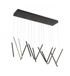  LP14840-BK-Chute 40-in Black LED Linear Pendant