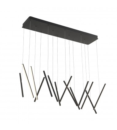  LP14840-BK-Chute 40-in Black LED Linear Pendant