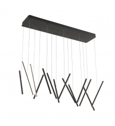 LP14840-BK-UNV-010-Chute 40-in Black LED Linear Pendant
