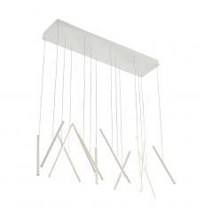 LP14840-WH-UNV-010-Chute 40-in White LED Linear Pendant