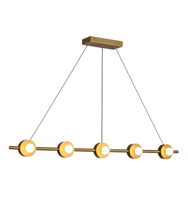 LP15548-BG-UNV-Elixir 48-in Brushed Gold LED Linear Pendant