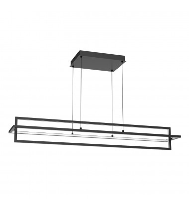 LP16248-BK-Mondrian 48-in Black LED Linear Pendant  LP16248-BK-Mondrian 48-in Black LED Linear Pendant