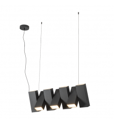 LP17435-BK-UNV-Domino 35-in Black LED Linear Pendant