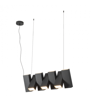 LP17435-BK-UNV-Domino 35-in Black LED Linear Pendant
