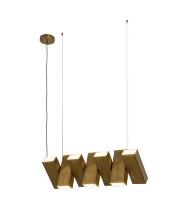 LP17435-VB-UNV-Domino 35-in Vintage Brass LED Linear Pendant LP17435-VB-UNV-Domino 35-in Vintage Brass LED Linear Pendant