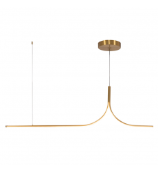 LP17905-BG-UNV-010-Thread 5-ft Gold dimmable LED Linear Pendant
