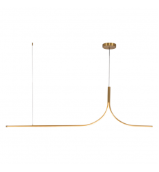 LP17905-BG-UNV-010-RT-Thread 5-ft Gold dimmable LED Linear Pendant with Remote Driver