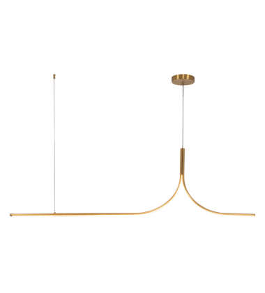 LP17905-BG-UNV-010-RT-Thread 5-ft Gold dimmable LED Linear Pendant with Remote Driver