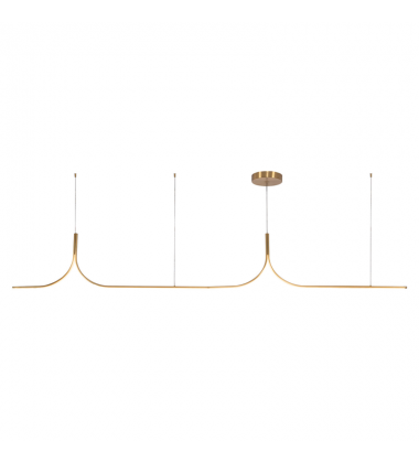 LP17910-BG-UNV-010-Thread 10-ft Gold dimmable LED Linear Pendant
