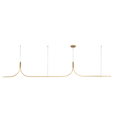 LP17910-BG-UNV-010-RT-Thread 10-ft Gold dimmable LED Linear Pendant with Remote Driver