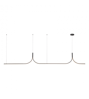 LP17910-BK-UNV-010-RT-Thread 10-ft Black LED Linear Pendant