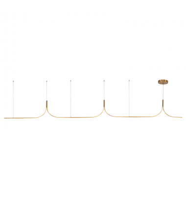 LP17915-BG-UNV-010-Thread 15-ft Gold dimmable LED Linear Pendant