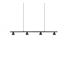  LP19937-BK-Dune 37-in Black LED Linear Pendant
