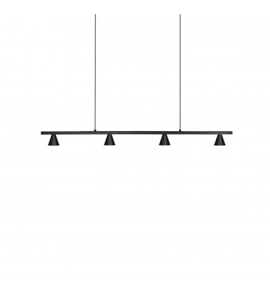  LP19937-BK-Dune 37-in Black LED Linear Pendant