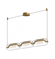 LP28543-BG-UNV-Hilo 43-in Brushed Gold LED Linear Pendant