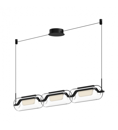 LP28543-BK-UNV-Hilo 43-in Black LED Linear Pendant