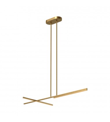  LP28748-BG-Shift 48-in Brushed Gold LED Linear Pendant
