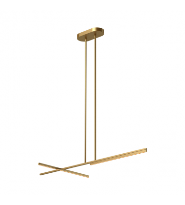 LP28748-BG-UNV-Shift 48-in Brushed Gold LED Linear Pendant