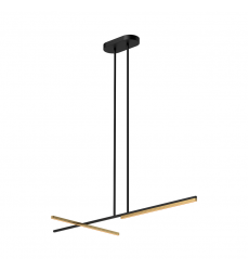 LP28748-BK/BG-UNV-Shift 48-in Black/Brushed Gold LED Linear Pendant LP28748-BK/BG-UNV-Shift 48-in Black/Brushed Gold LED Linear Pendant