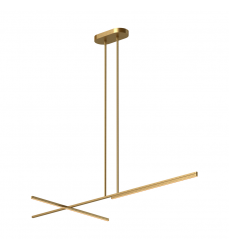 LP28760-BG-UNV-010-Shift 60-in Brushed Gold LED Linear Pendant LP28760-BG-UNV-010-Shift 60-in Brushed Gold LED Linear Pendant