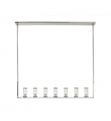 LP309007PNCG-Revolve Clear Glass/Polished Nickel 7 Lights Linear Pendant  LP309007PNCG-Revolve Clear Glass/Polished Nickel 7 Lights Linear Pendant
