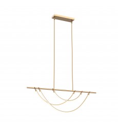 LP317448VB-Aryas 48-in Vintage Brass LED Linear Pendant  LP317448VB-Aryas 48-in Vintage Brass LED Linear Pendant