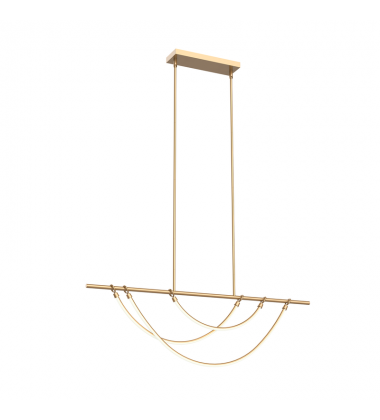 LP317448VB-UNV-Aryas 48-in Vintage Brass LED Linear Pendant LP317448VB-UNV-Aryas 48-in Vintage Brass LED Linear Pendant