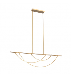 LP317460VB-UNV-010-Aryas 60-in Vintage Brass LED Linear Pendant LP317460VB-UNV-010-Aryas 60-in Vintage Brass LED Linear Pendant