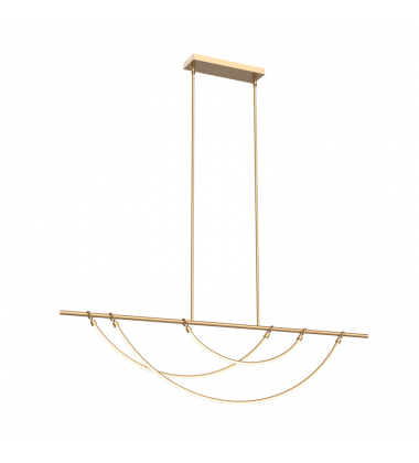 LP317460VB-UNV-010-Aryas 60-in Vintage Brass LED Linear Pendant