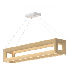  LP32942-WK-Morina 42-in White Oak LED Linear Pendant
