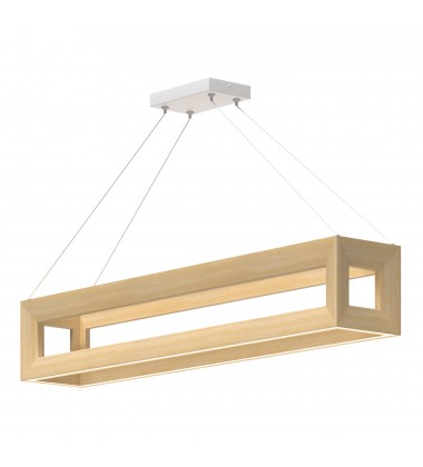  LP32942-WK-Morina 42-in White Oak LED Linear Pendant