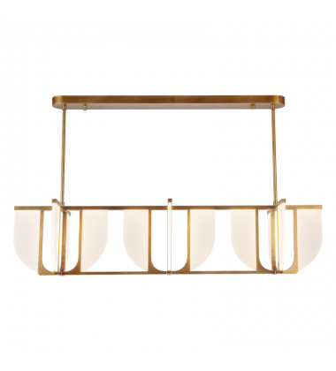 LP336359VB-Anders 59-in Brass dimmable LED Linear Pendant