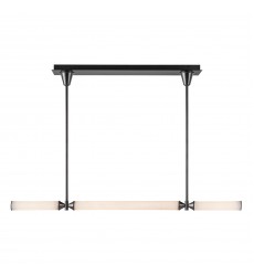  LP348148UBFR-Edwin 48-in Urban Bronze/Frosted Ribbed Glass LED Linear Pendant