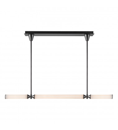  LP348148UBFR-Edwin 48-in Urban Bronze/Frosted Ribbed Glass LED Linear Pendant